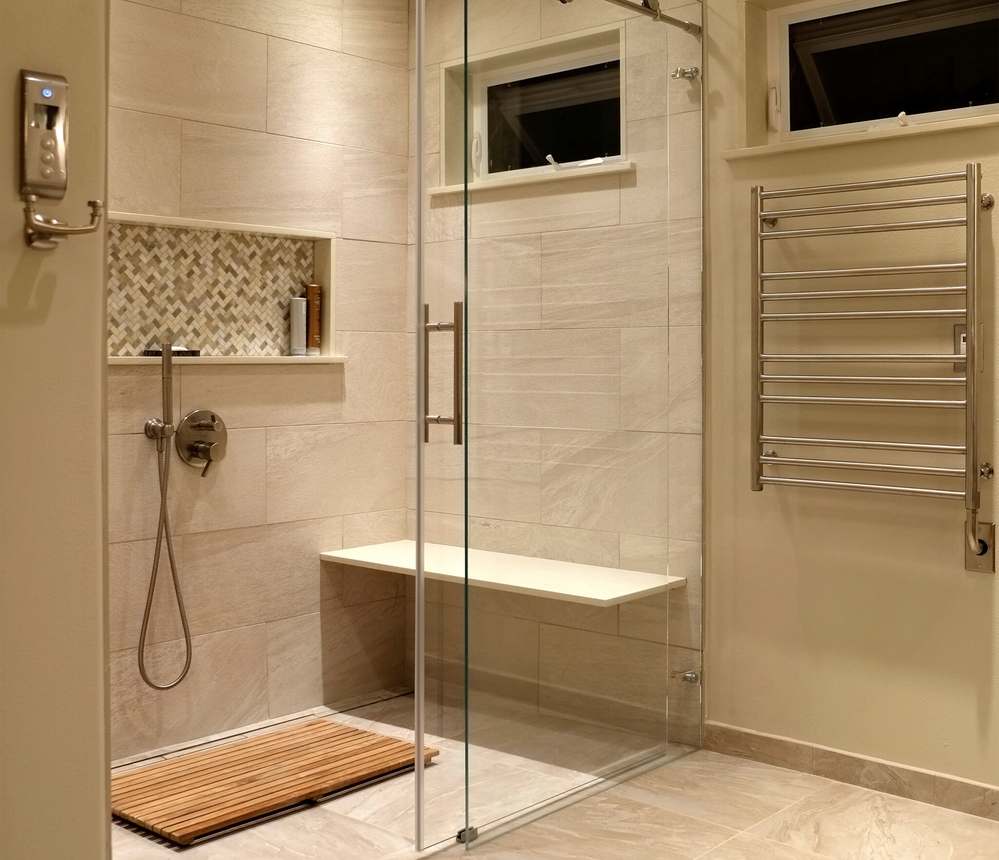 Beige Concept Walk-In Shower