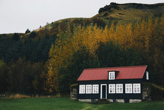 Darker Exterior with White Accents