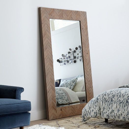 Distressed Floor Mirror.