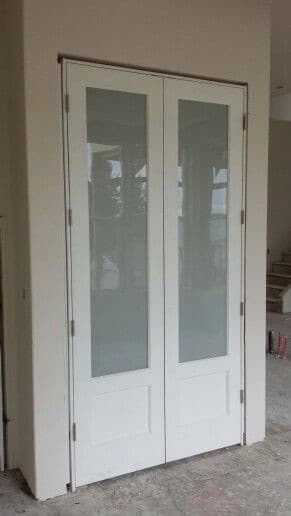 Frosted Smoked Glass Pantry Doors