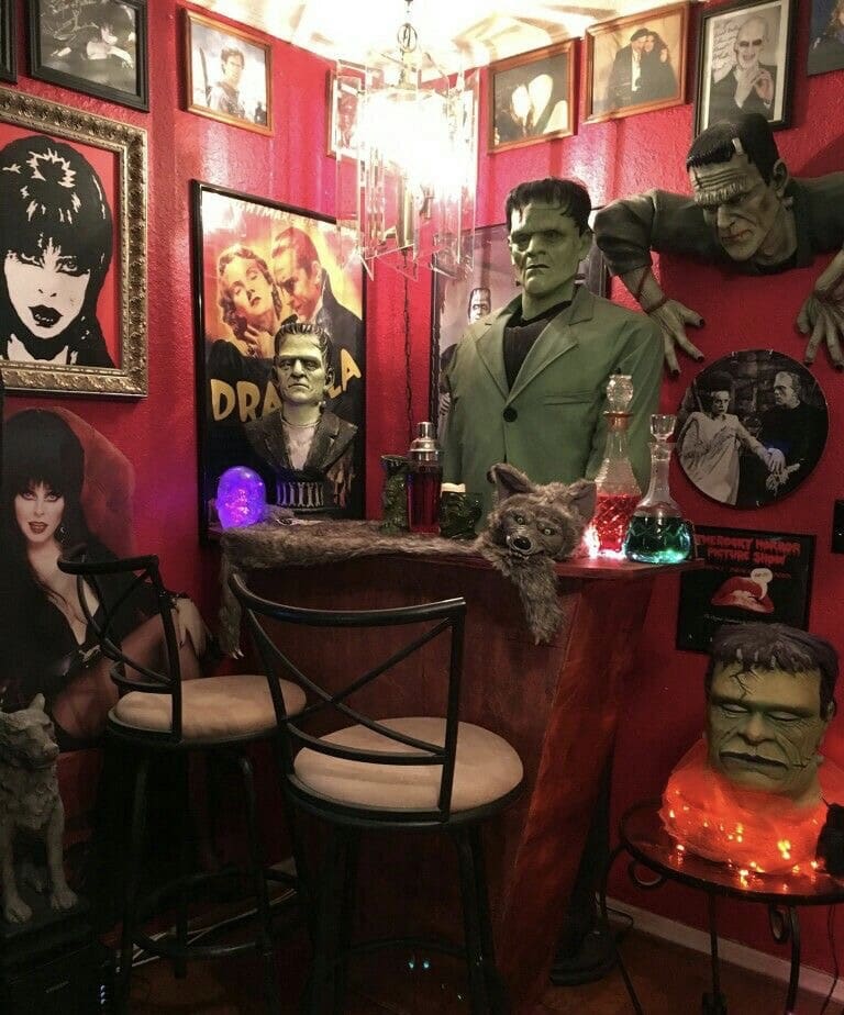 Gothic-Themed Garage Bar