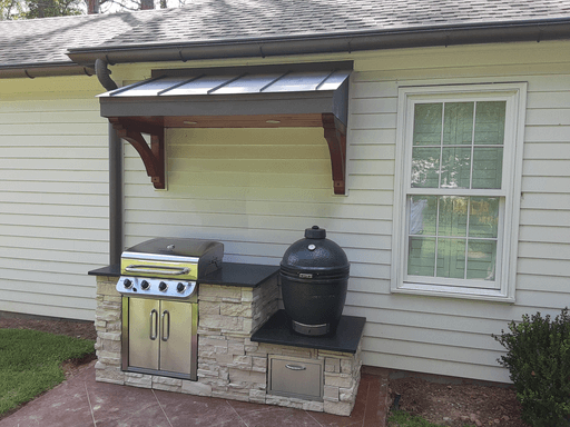 Grill Station with Built-In Smoker.