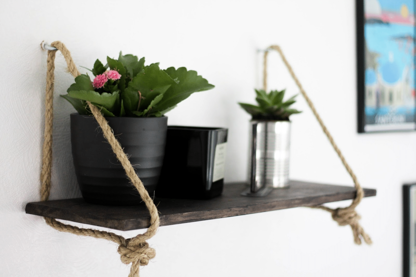 Hanging Rope Shelf