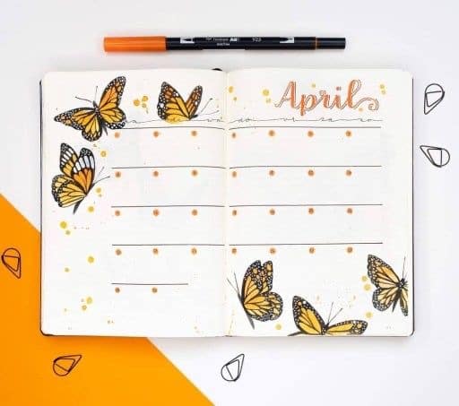 Insect Bullet Journal Dividers