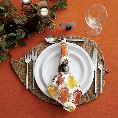 Leaf-Shaped Placemats