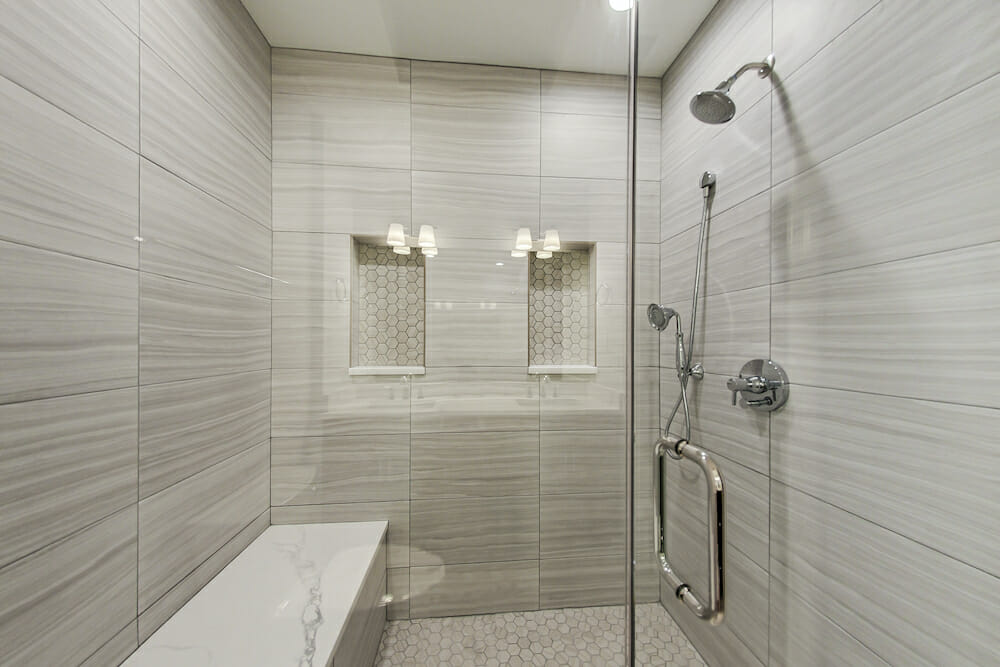 Marble Shower with The Bench