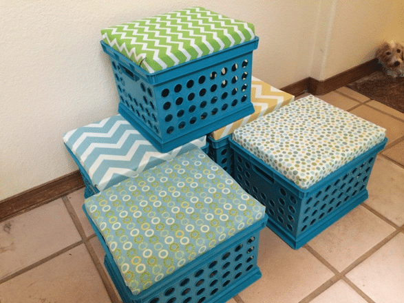 Milk Crate Stools