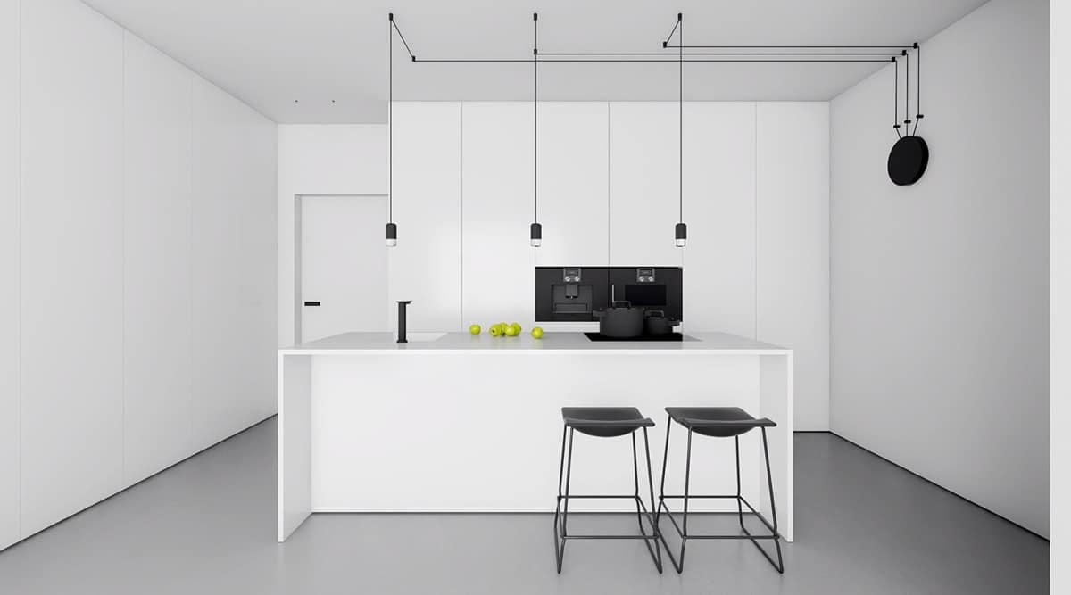 Modern Monochrome Kitchen