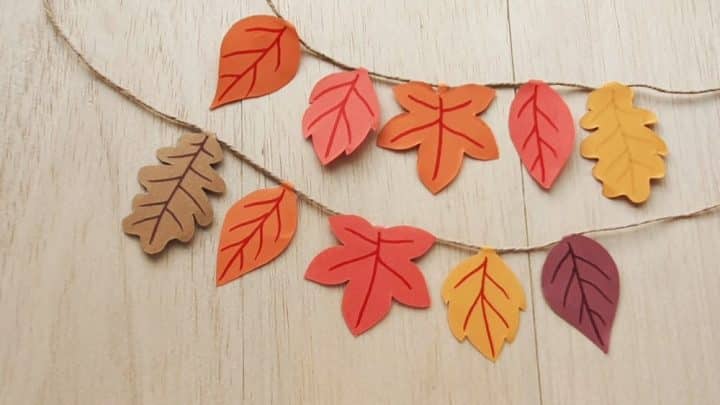 Paper Fall Leaf Garland