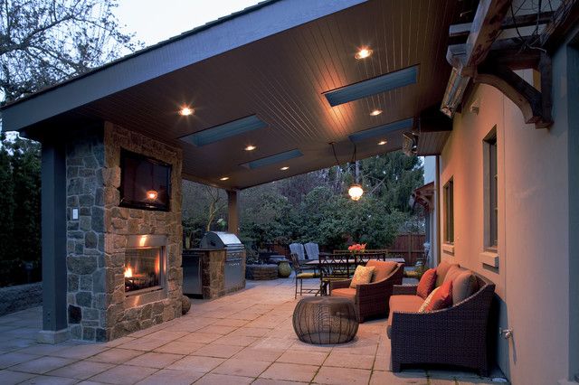 Patio with Slanted Roof