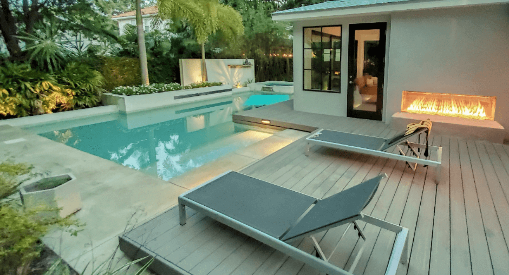 Pool Patio with Warmth