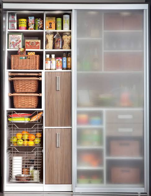 Sliding Frosted Glass Pantry Doors