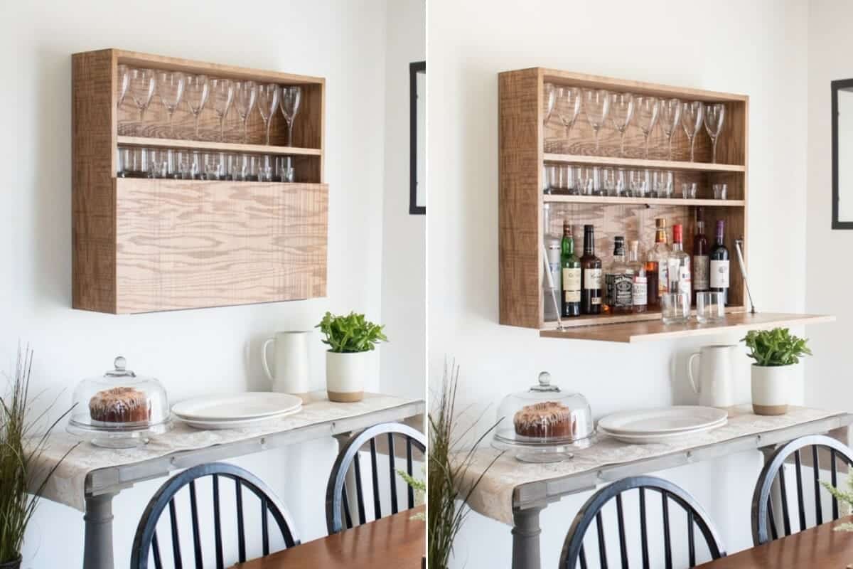 Space Saver Wall Home Bar