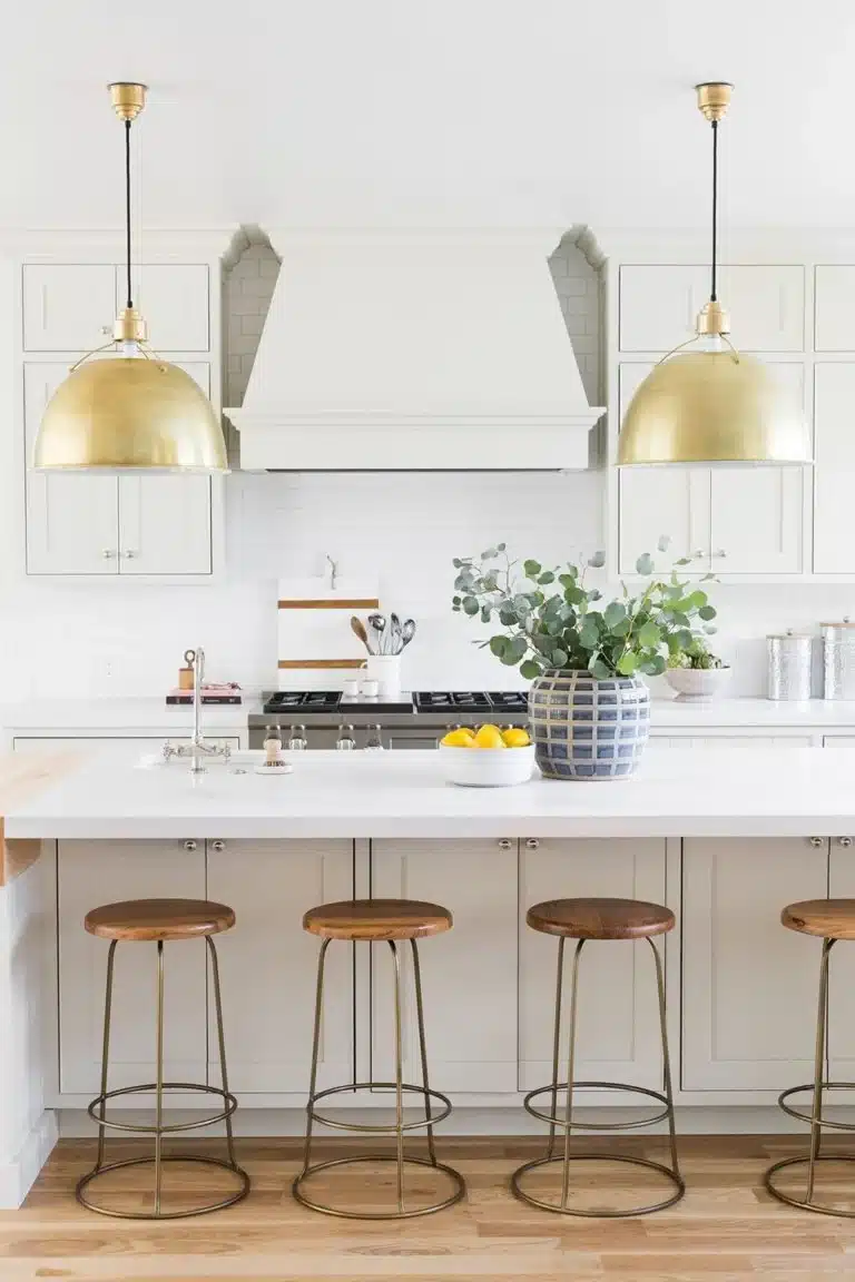 Stringham Kitchen - White And Gold Combo