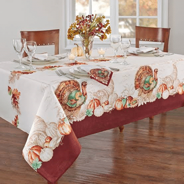 Thanksgiving-Themed Tablecloth