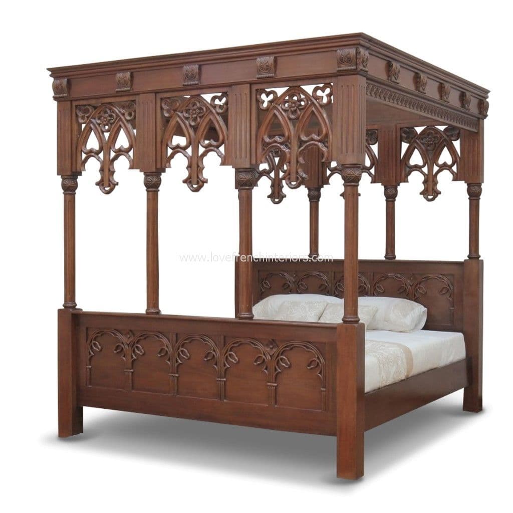 The Gothic Four-Poster Bed