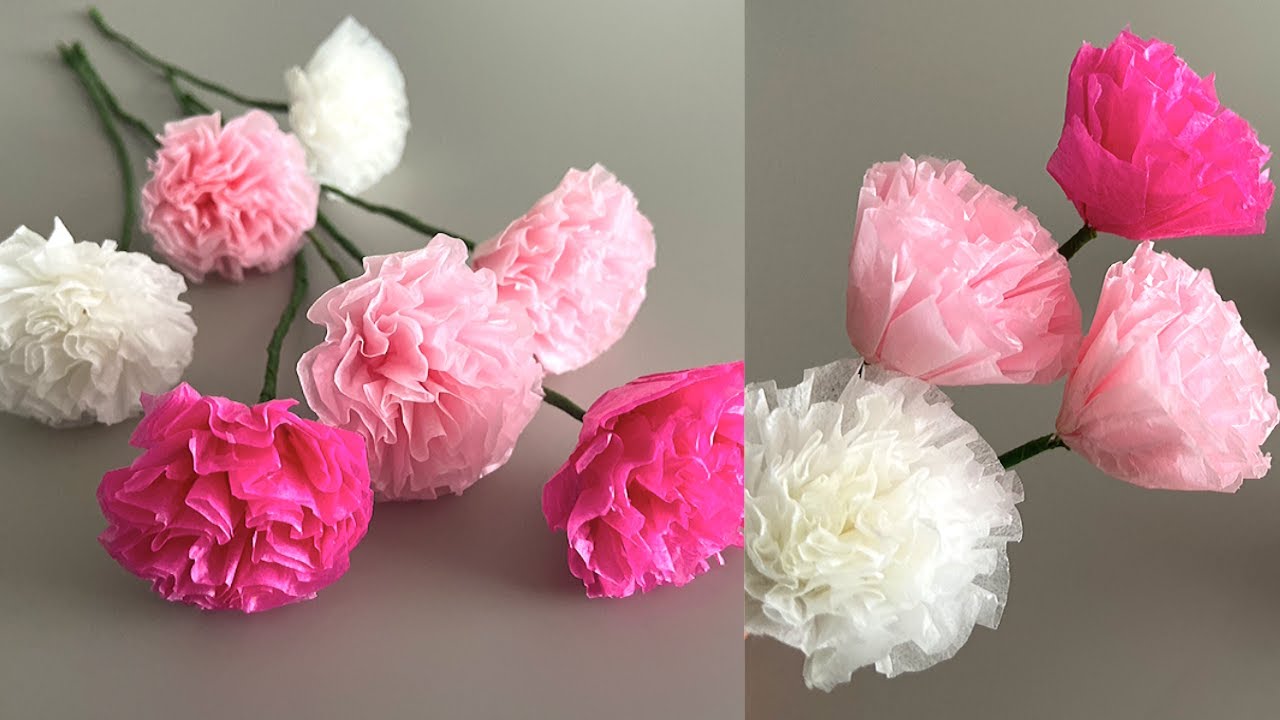 Tissue Paper Flower Bouquet
