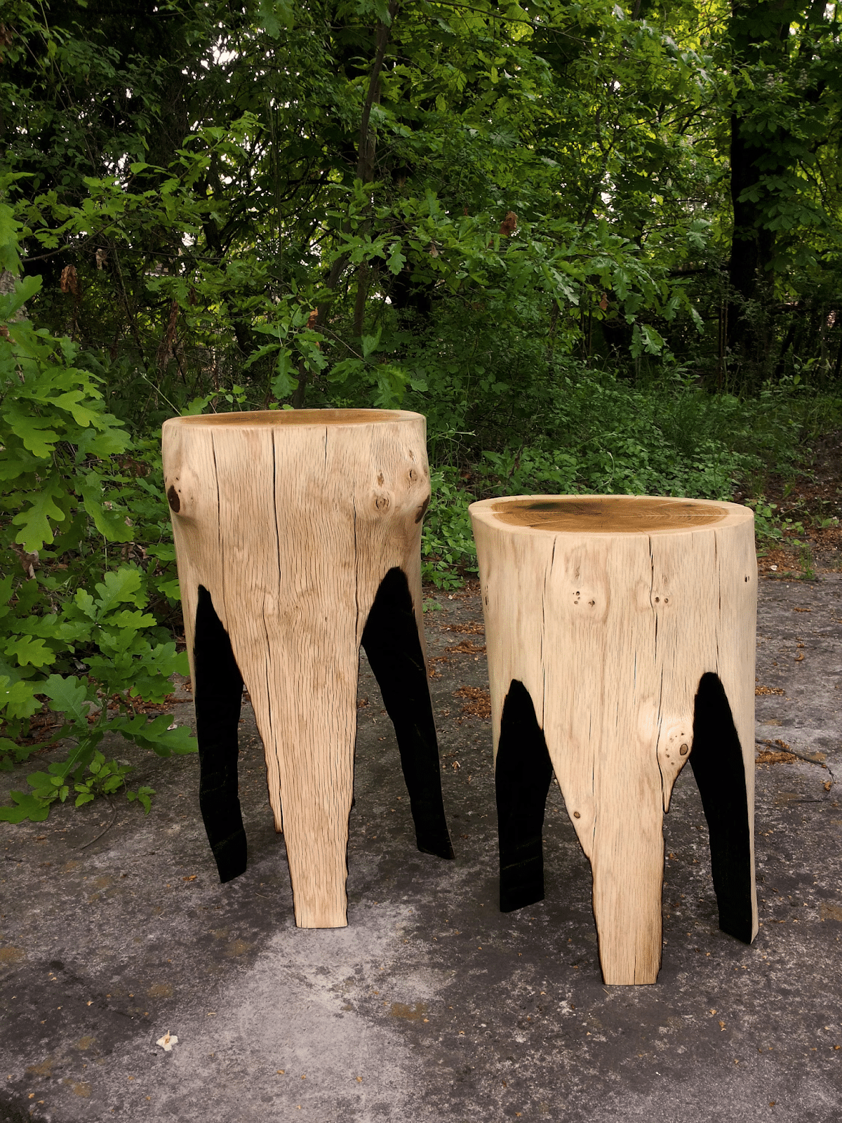 Tree Stump Stools