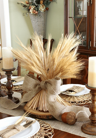 Wheat Bundle Centrepiece