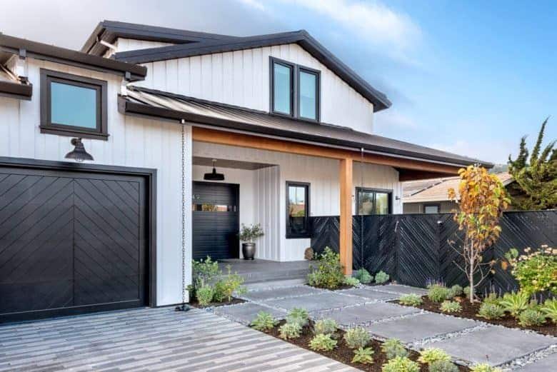 White Brick Exterior.