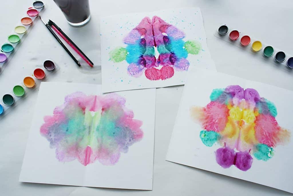 Abstract Ink Blot Art