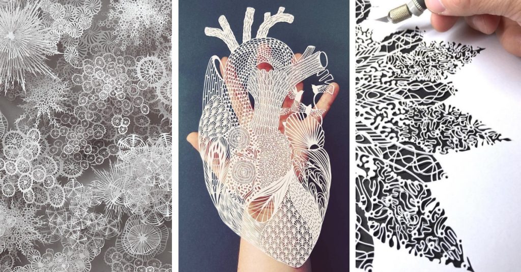 Abstract Papercut Art