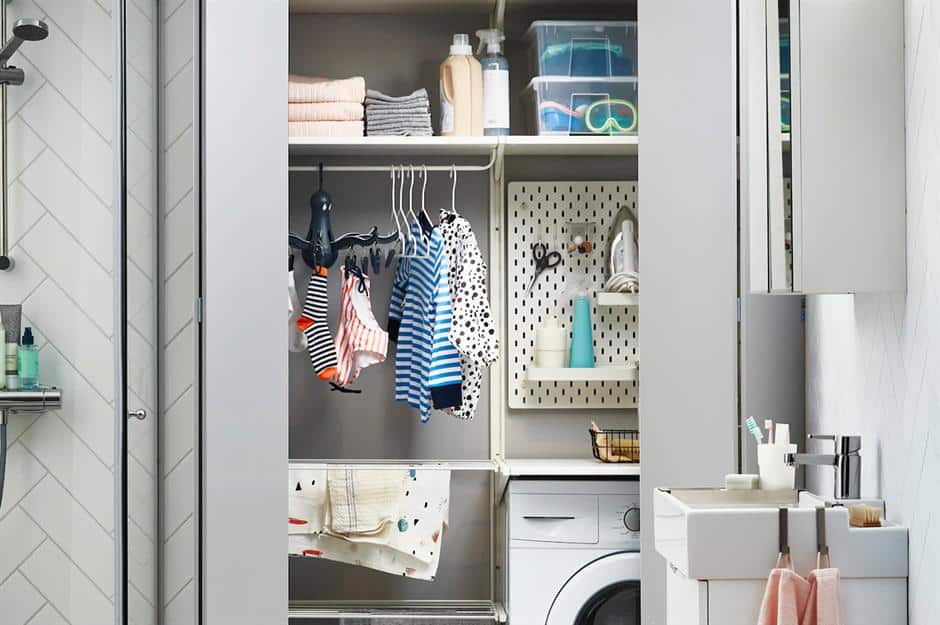 25 Clever Small Utility Room Organization Ideas - Northern Feeling