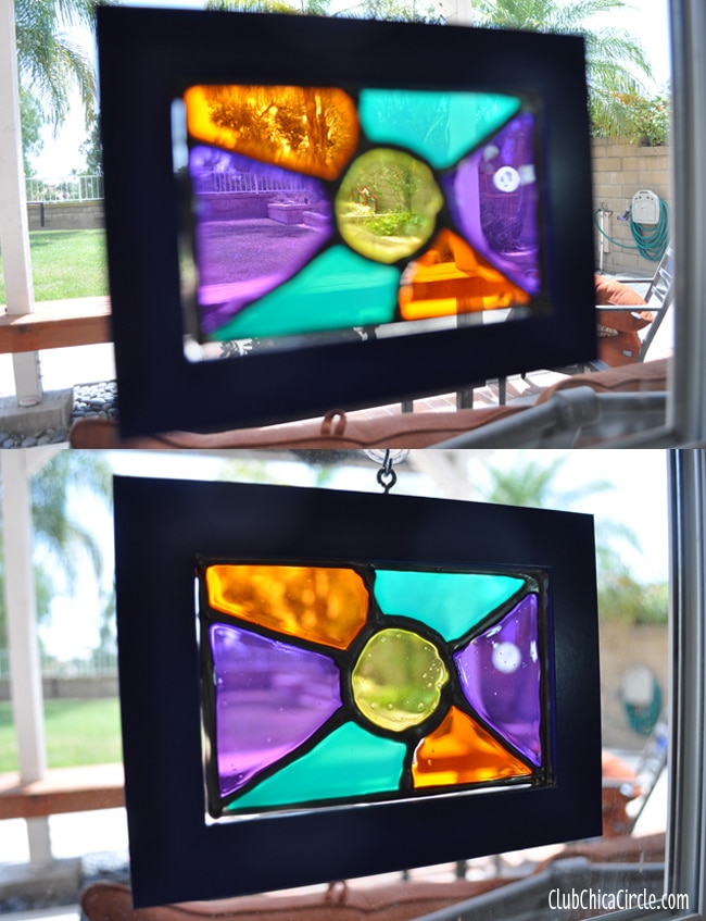 Frame Shards of Glass to Make a Suncatcher