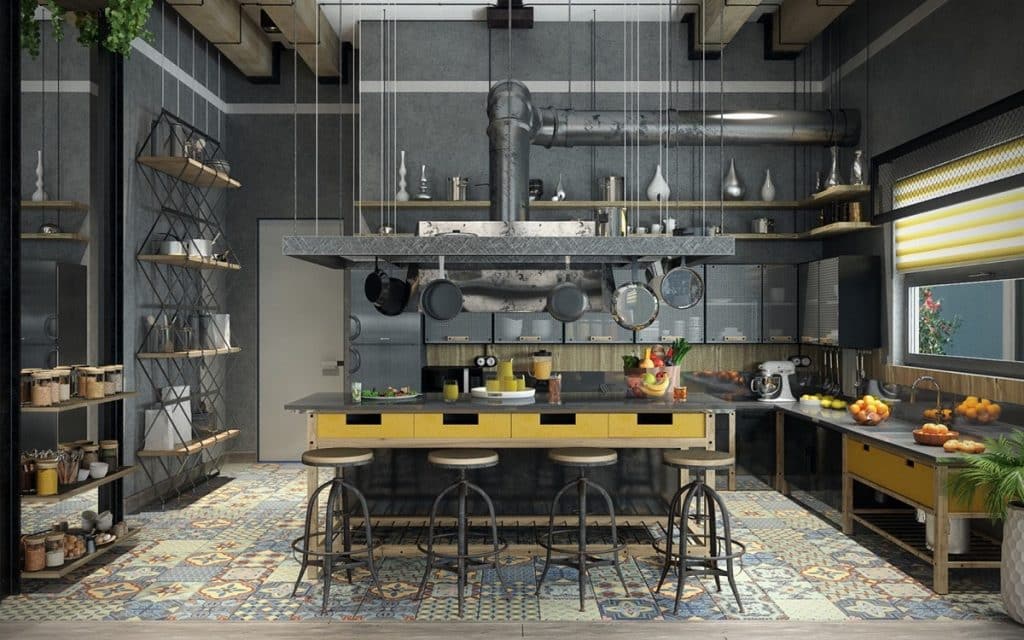 Industrial Kitchenette