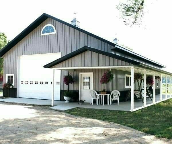 Open Horse Pole Barn