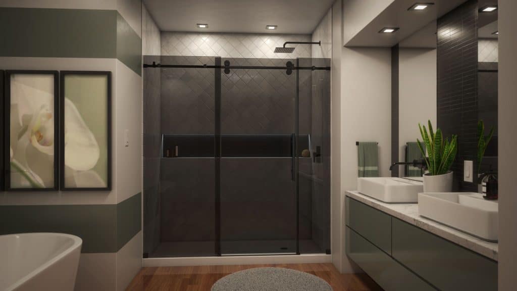 Tinted Glass Shower Door