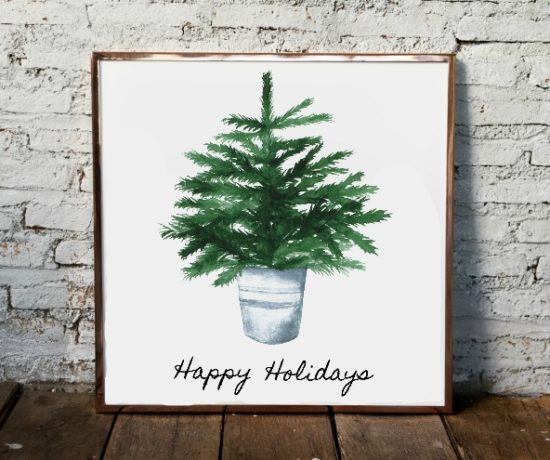 3 free minimal Christmas tree printables northernfeeling.com