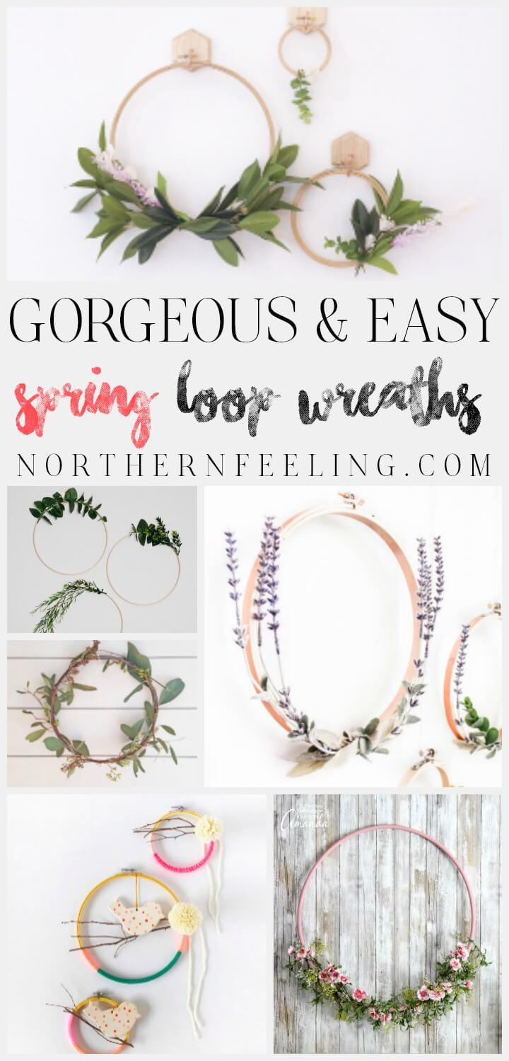 gorgeous & easy DIY loop spring wreaths northernfeeling.com