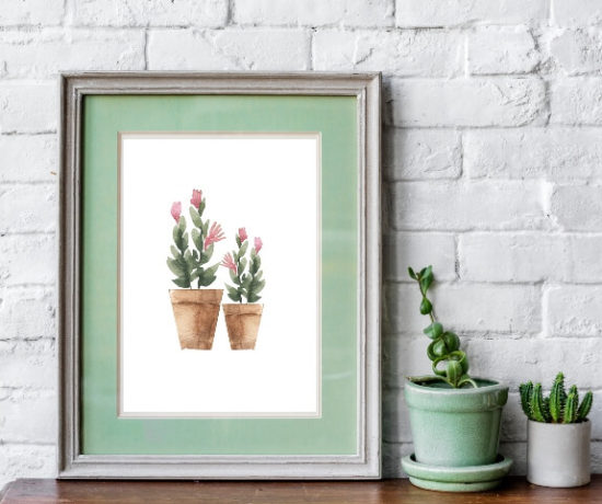 Free Pink Potted Plants Printables northernfeeling.com