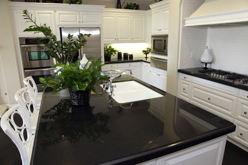 Beautiful Black Quartz Countertops Design Ideas