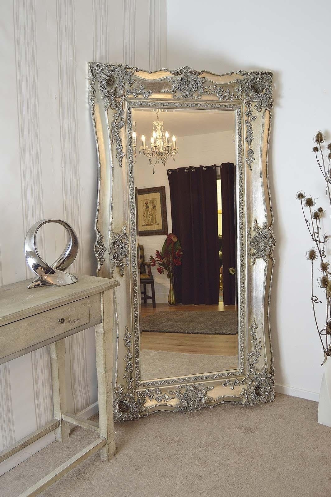 Large Antique Wall Mirror Ornate Frame Antique Ornate Wall Mirrors with regard to Big Antique Mirrors