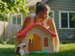 How to DIY Playhouse Makeover with Paint