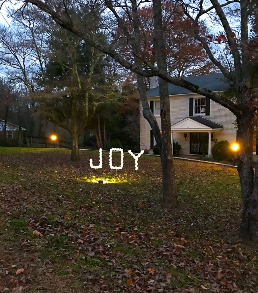 Outdoor Christmas Decoration Joy PVC Sign